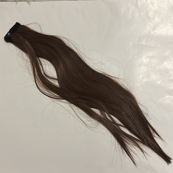 ⭐️barsdar 26” Straight Ponytail Extension - Darkest Brown mix Auburn Evenly⭐️ - Picture 6 of 6